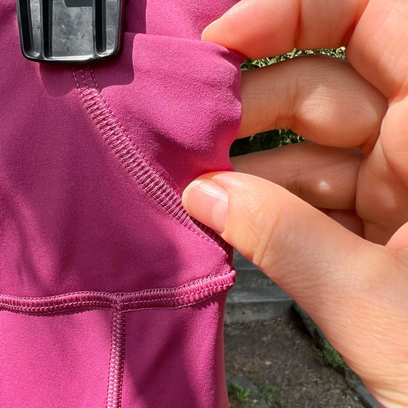 NWT Lululemon fast & Free Tight Leggings pink mulberry pink 7/8 8 reflective - Picture 10 of 15